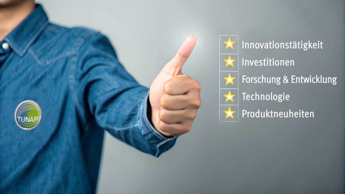 TUNAP gehört zu den innovativsten Unternehmen Deutschlands – Auszeichnung im DEUTSCHLAND TEST 2026 (Chemie) 